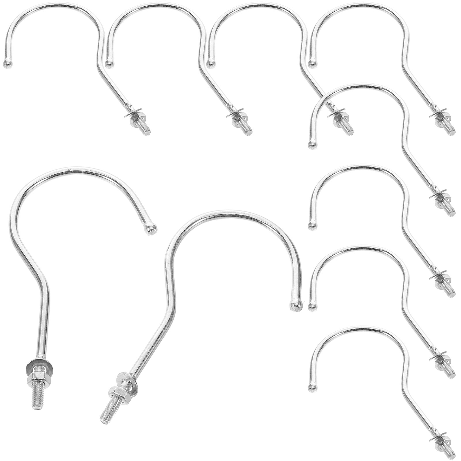Body Jewelry Display - 10 szt. haczyków na manekin, metalowe,