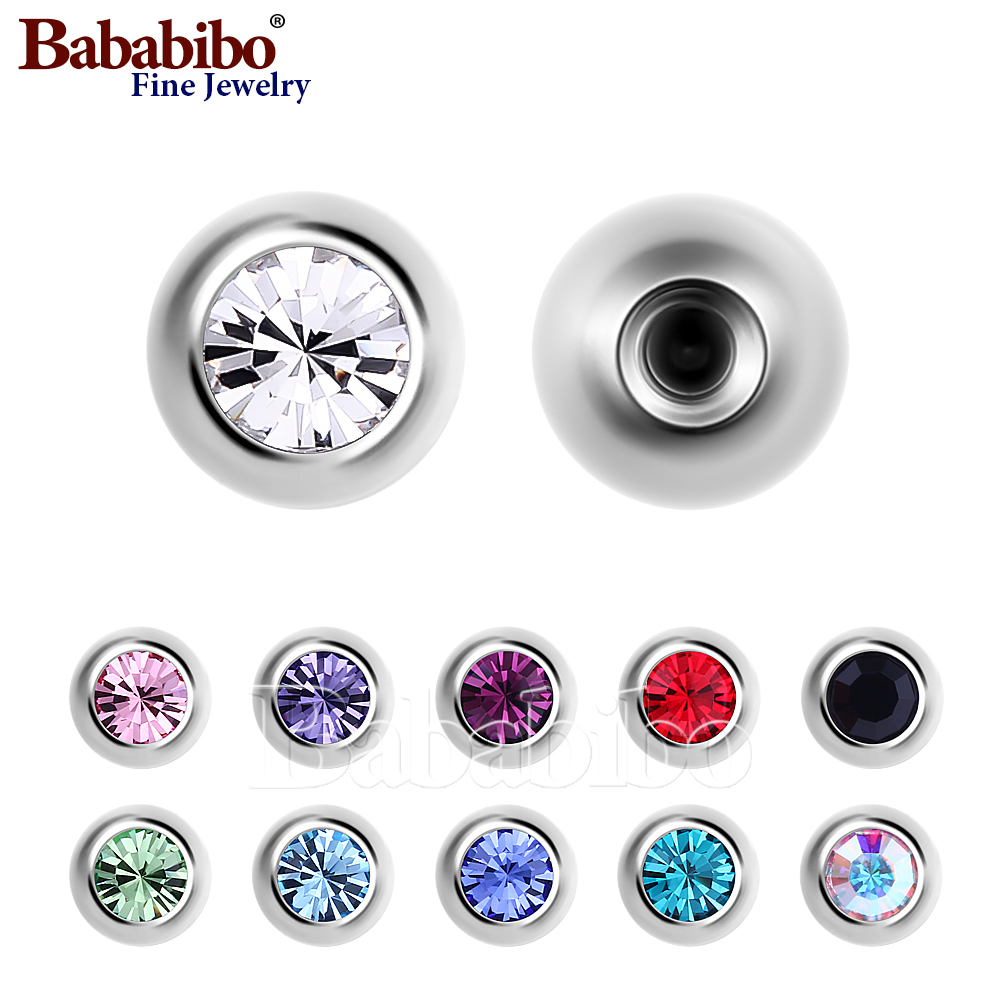 Body Jewelry Dermal - 10 szt. Tytanowe zamienne kulki 14g