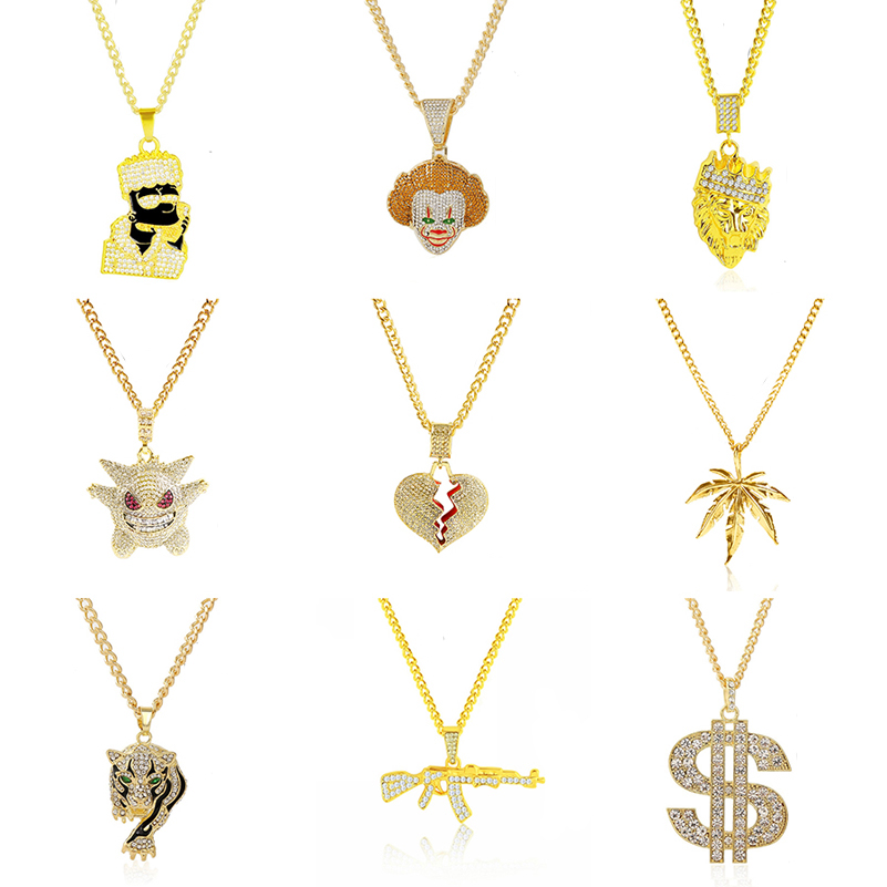Body Jewelry Europe - Wisiorek z krzyżem Przesadzany naszyjnik męski