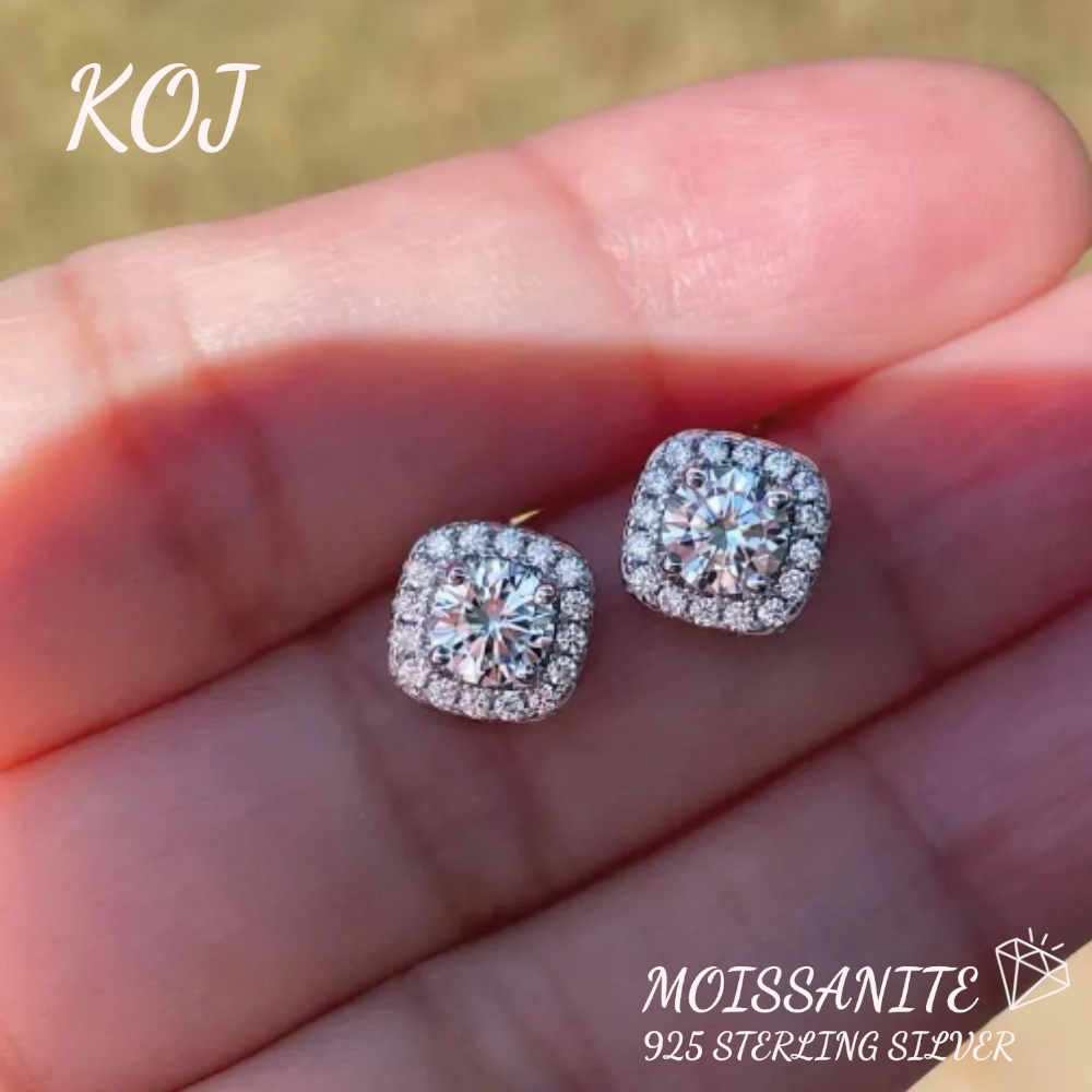 Body Jewelry Quality - KOJ 1 szt. Kolczyki z moissanitem