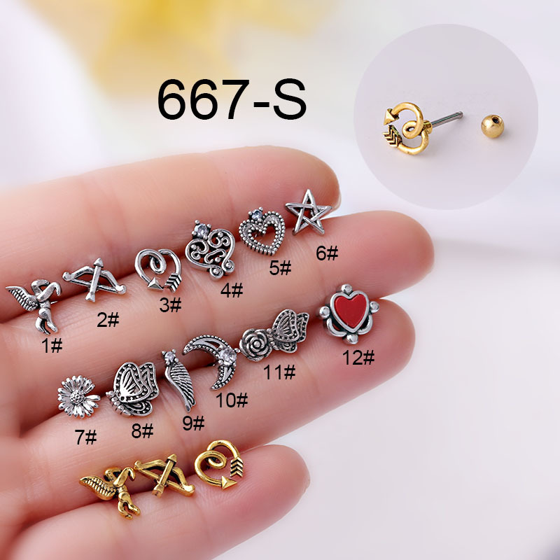 Body Jewelry Hot - Hot Vintage kolczyk do małżowiny ucha
