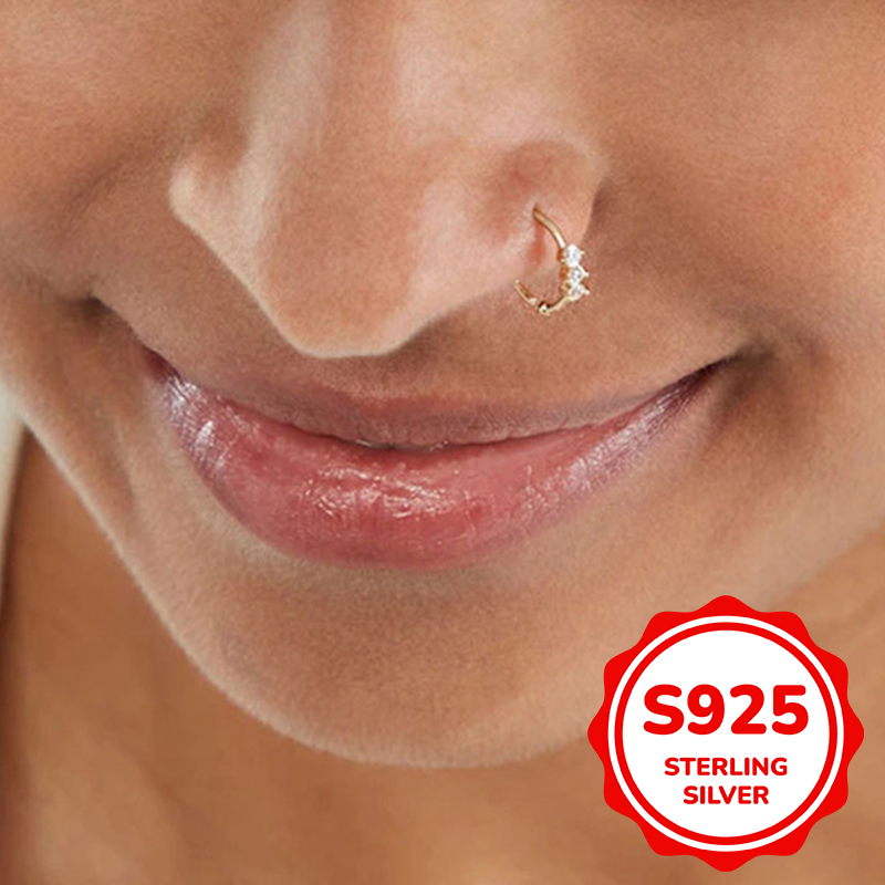 Body Jewelry Trend - S925 srebrna biżuteria do przekłuwania nosa
