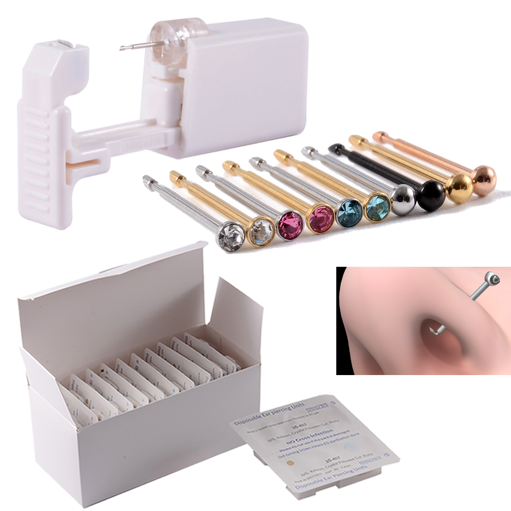 Body Jewelry Factory - 24 sztuk/pudło jednorazowe bezpieczne sterylne urządzenie