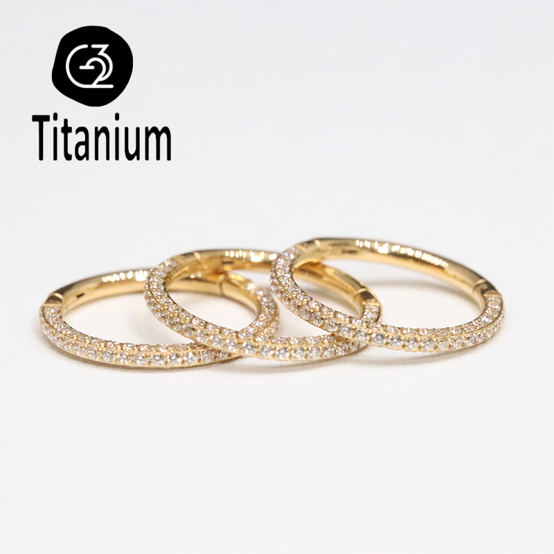 Body Jewelry Quality - Kolczyki do piercingu z tytanu ASTM