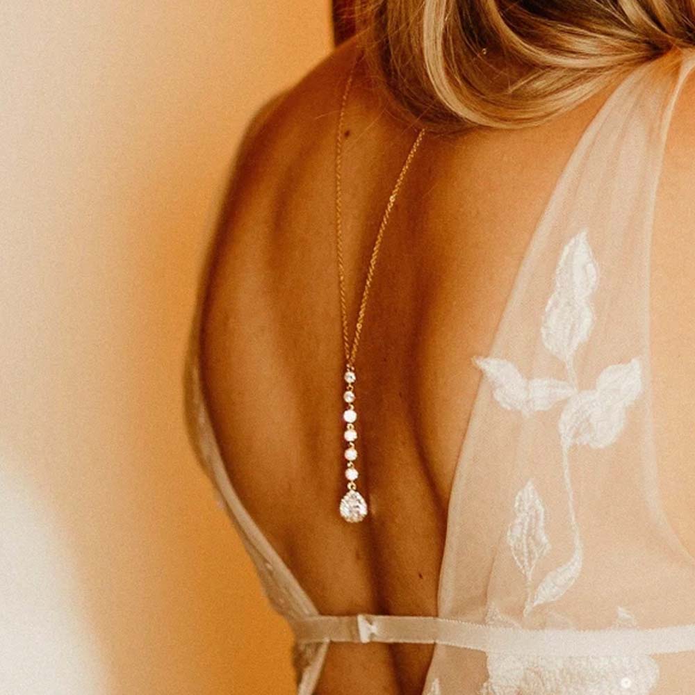 Stonefans Drop Back Chain Nasz – Body Jewelry Hot recenzja i cena