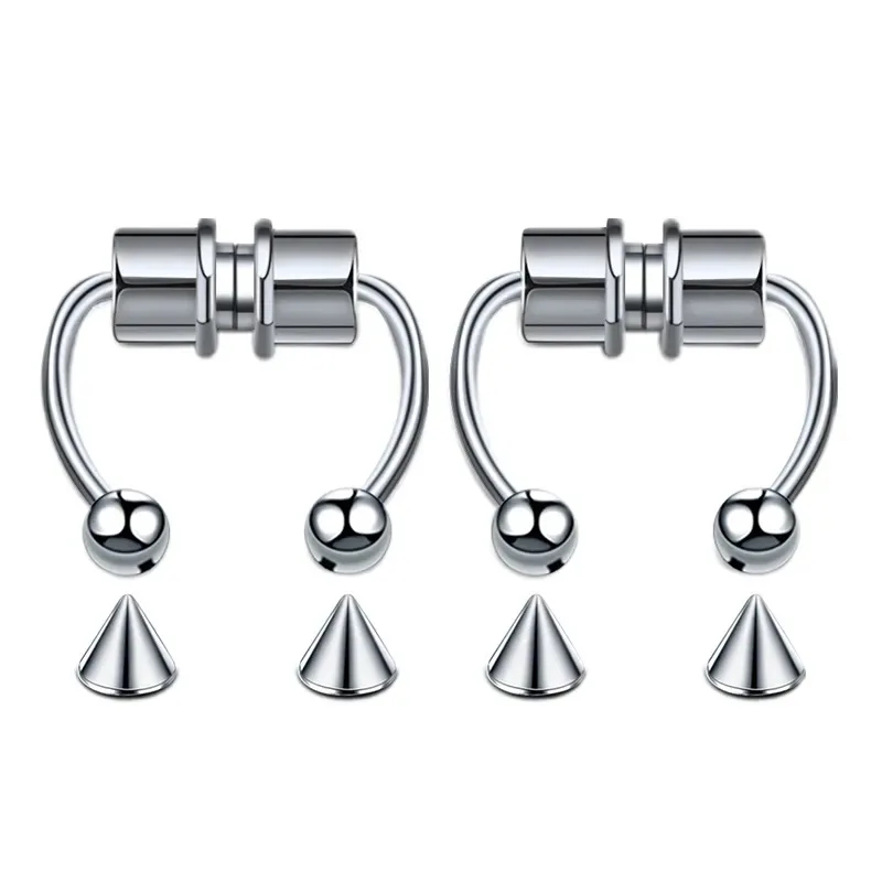 1/2/3 szt. Sztuczne magnetyczn – Body Jewelry Nose Studs recenzja i cena