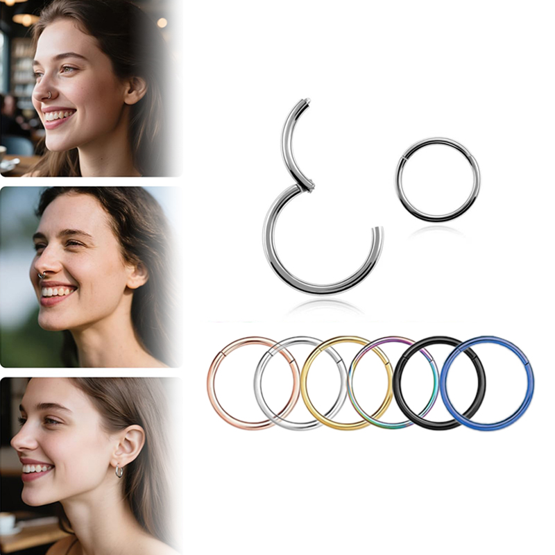 Kolczyk typu clicker ze stali  – Body Jewelry Nose Studs recenzja i cena