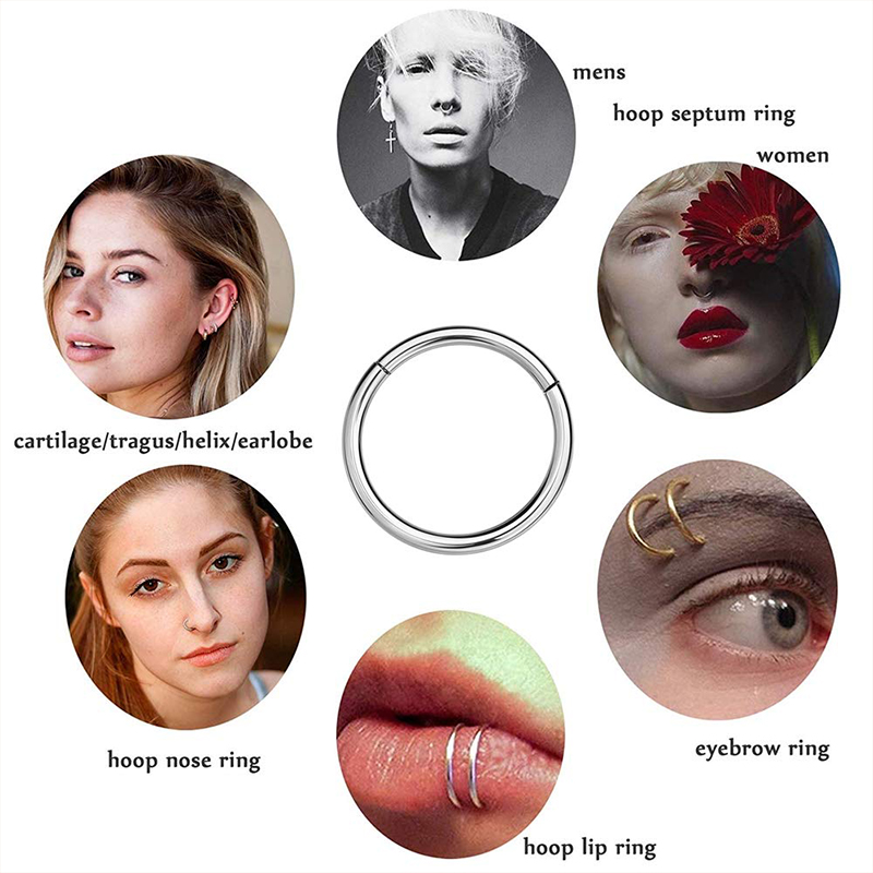 Kolczyk typu clicker ze stali  – Body Jewelry Nose Studs recenzja i cena