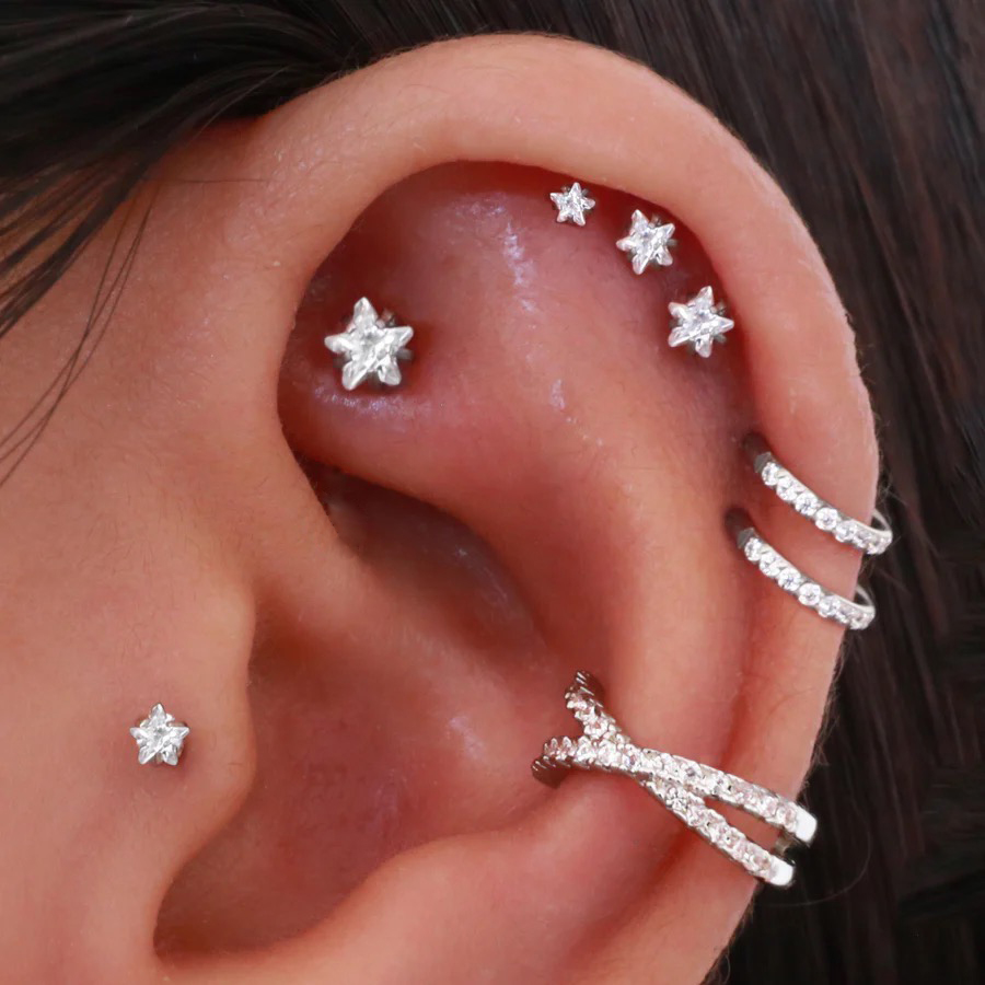 Helix Piercing Star kolczyki k – Body Jewelry Trend recenzja i cena