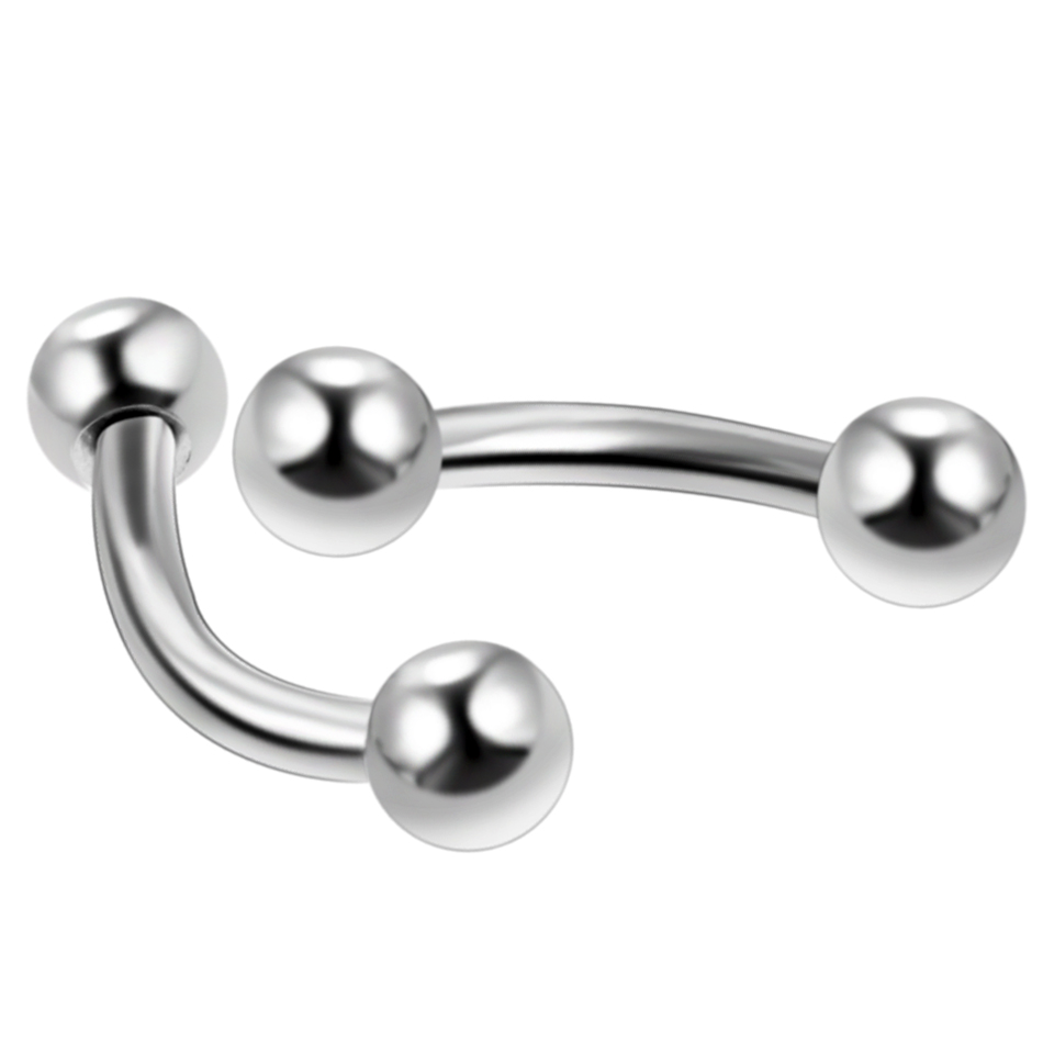 10 sztuk/partia stalowy brwi b – Rook Curved Barbell recenzja i cena