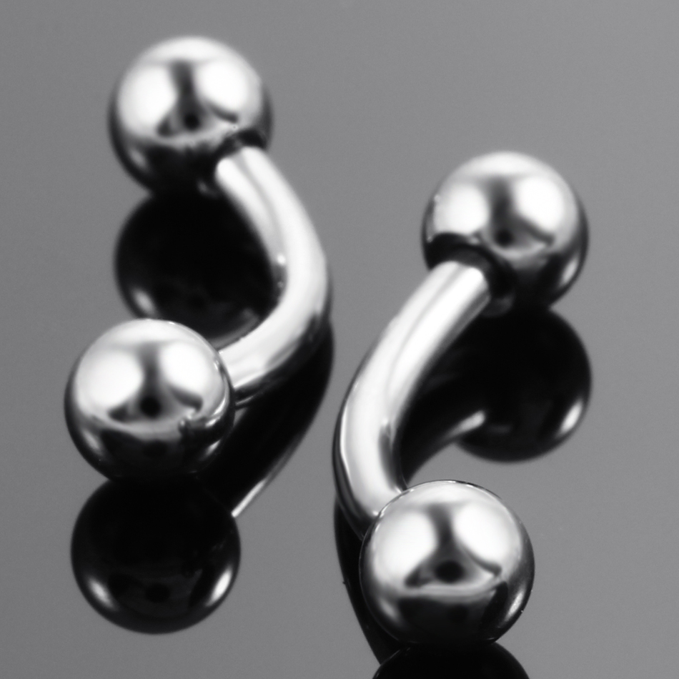 10 sztuk/partia stalowy brwi b – Rook Curved Barbell recenzja i cena