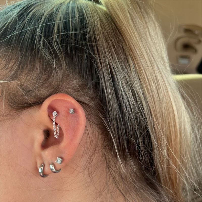 1szt Cyrkonowa kula stożkowa B – Rook Curved Barbell recenzja i cena