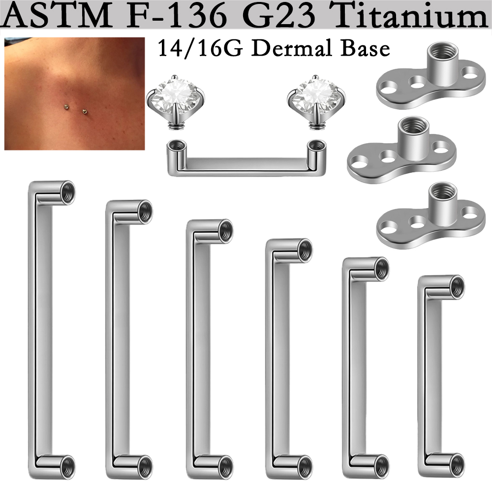 5/1 SZT. G23 Tytanowy Pierście – Body Jewelry Dermal recenzja i cena