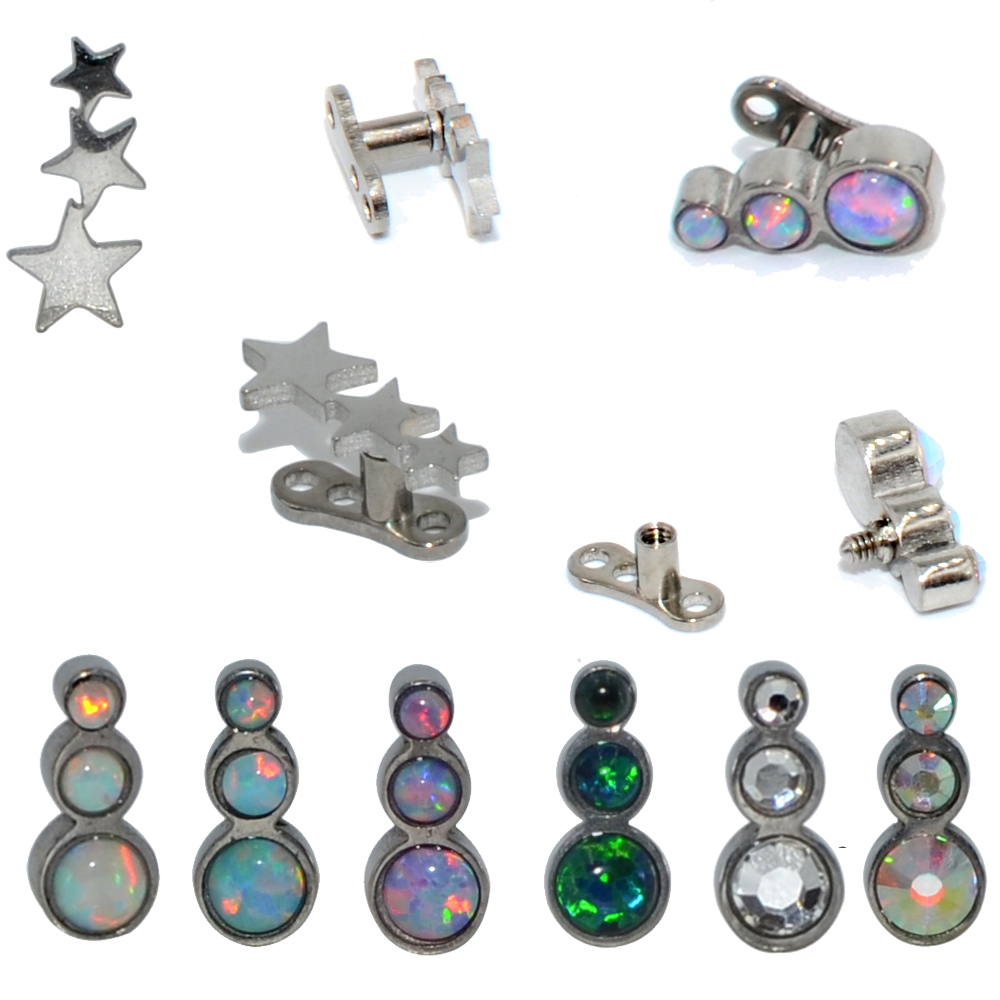 1PC stal/tytanowa podstawa Mic – Body Jewelry Dermal recenzja i cena