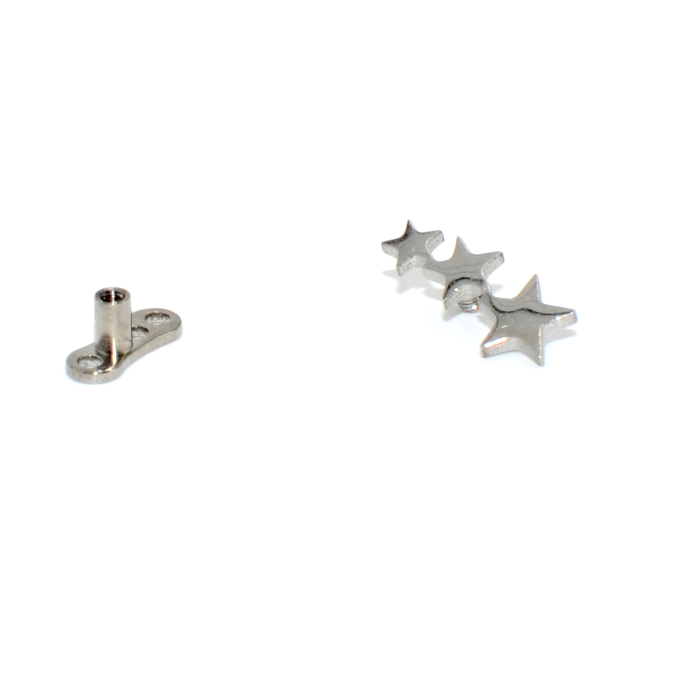 1PC stal/tytanowa podstawa Mic – Body Jewelry Dermal recenzja i cena