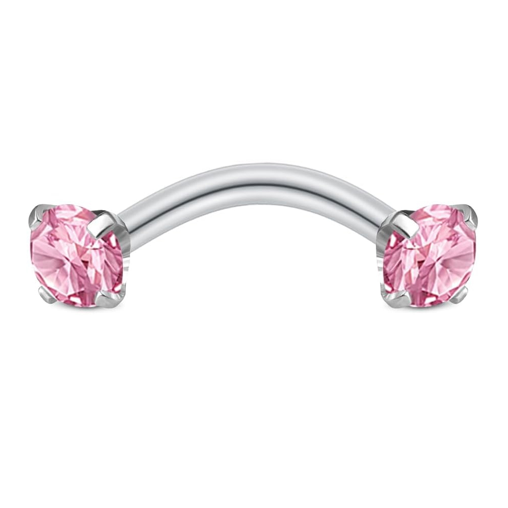 Kolczyki Rook dla kobiet, różo – Rook Curved Barbell recenzja i cena