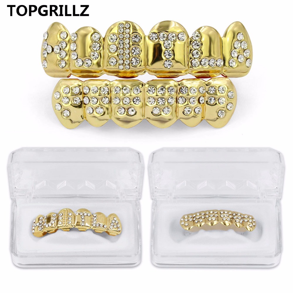TOPGRILLZ złoty kolorowy plate – Body Jewelry Lot recenzja i cena