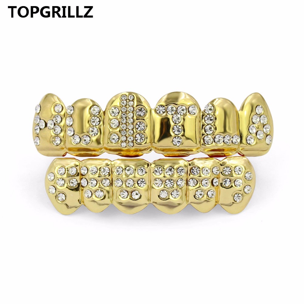 TOPGRILLZ złoty kolorowy plate – Body Jewelry Lot recenzja i cena