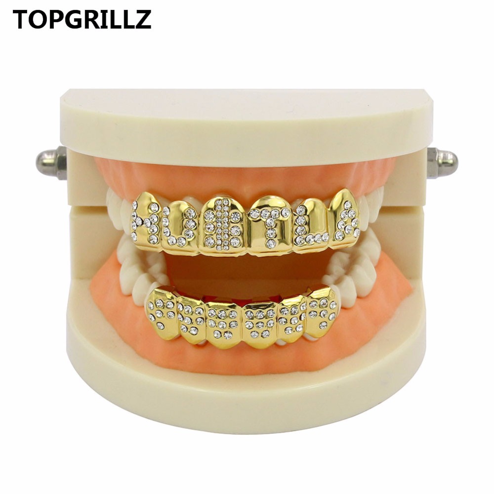 TOPGRILLZ złoty kolorowy plate – Body Jewelry Lot recenzja i cena