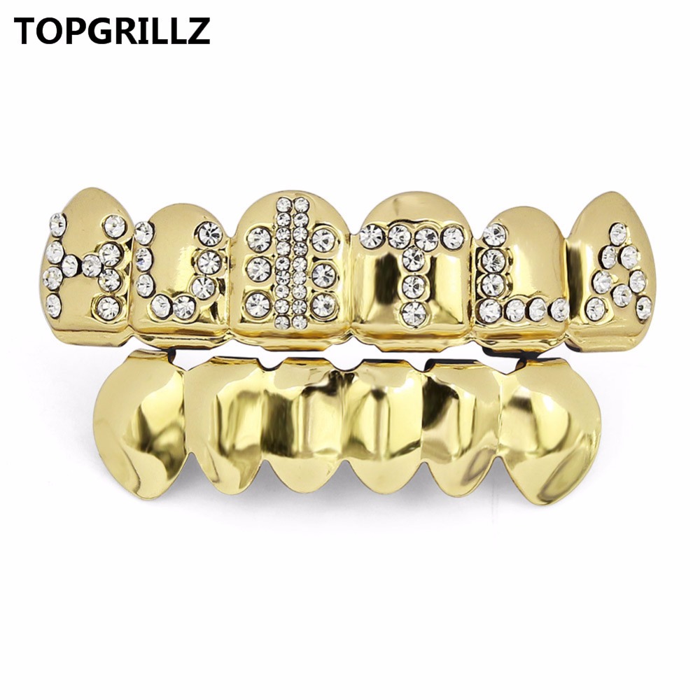 TOPGRILLZ złoty kolorowy plate – Body Jewelry Lot recenzja i cena