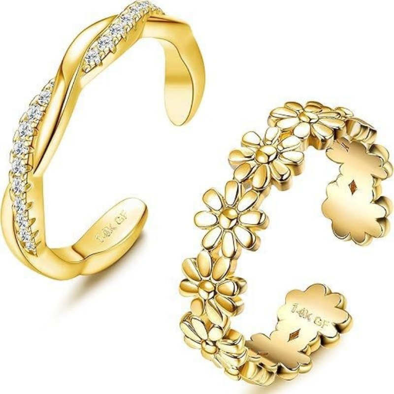 Pozłacany 14-karatowym złotem  – Body Jewelry Lot recenzja i cena