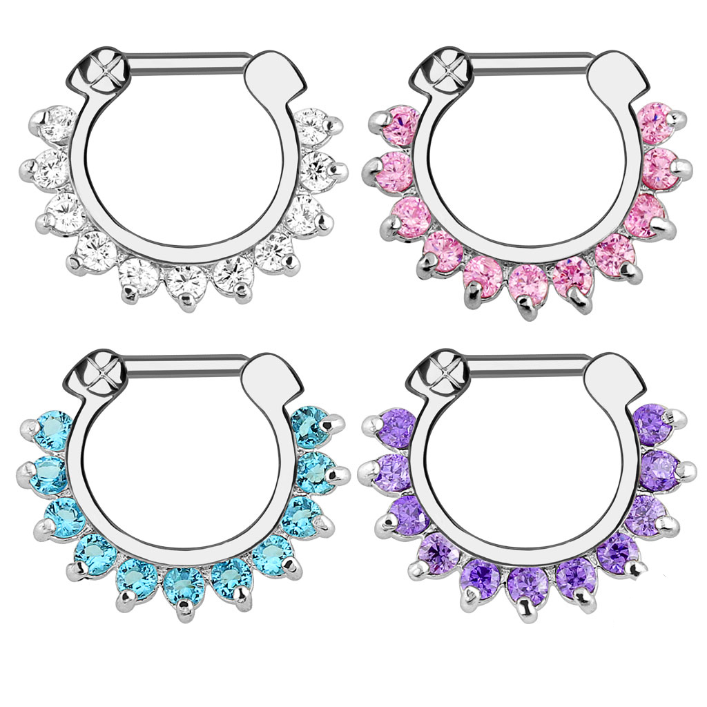 1 szt. Klipsowy pierścień na p – Body Jewelry Nose Studs recenzja i cena