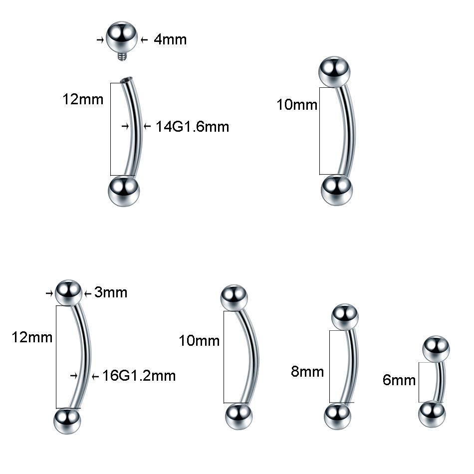 10 sztuk/partia G23 tytanowy b – Rook Curved Barbell recenzja i cena