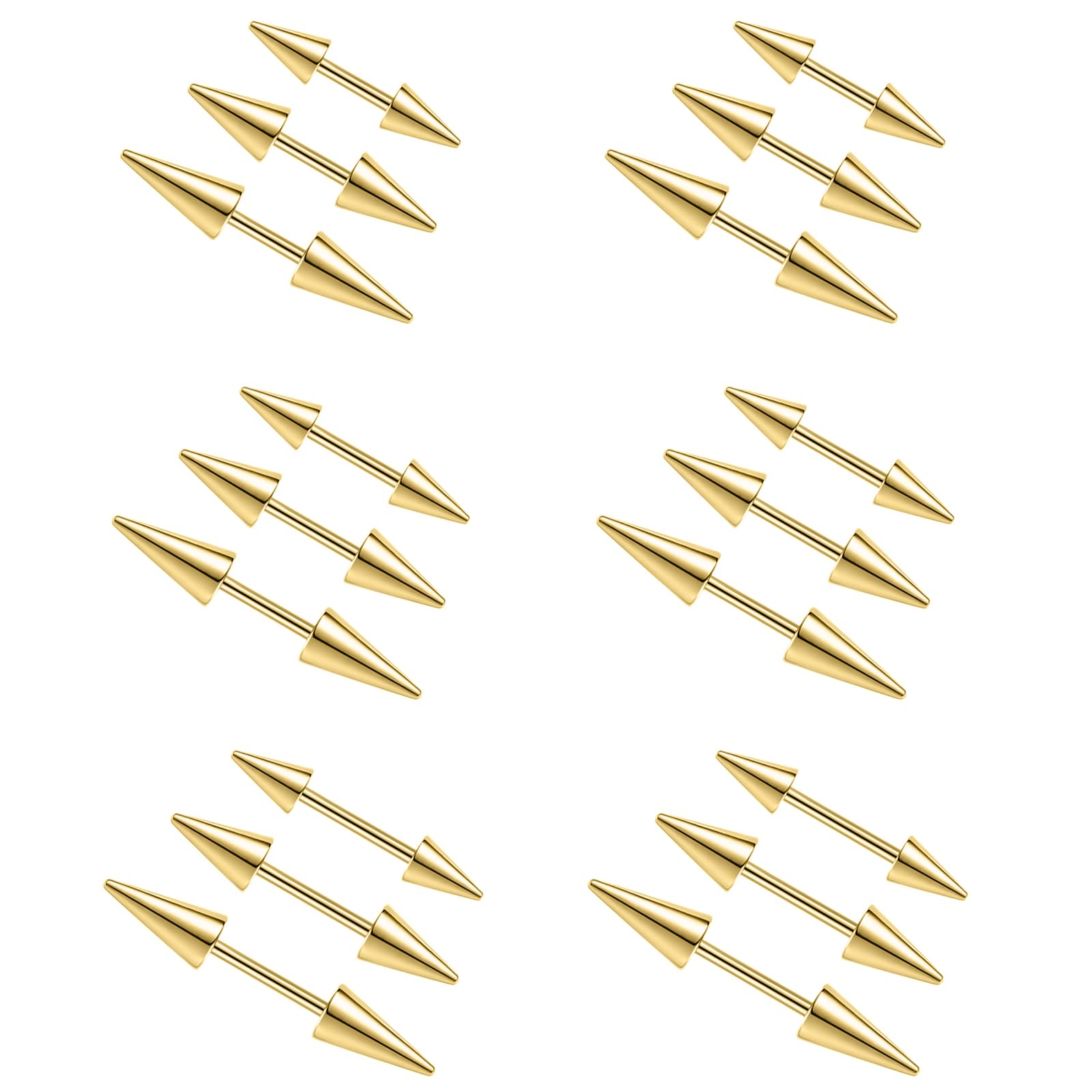 2Pcs 16G Spike Brwi Piercing B – Rook Curved Barbell recenzja i cena