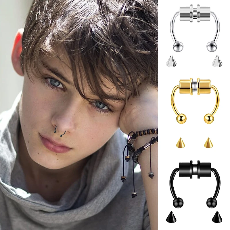 Fałszywy piercing Pierścionek  – Body Jewelry Nose Studs recenzja i cena