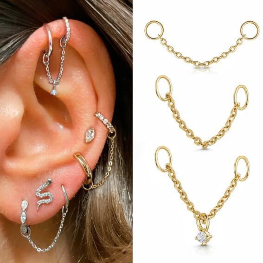 1 zestaw kolczyków i łańcuszkó – Body Jewelry Europe recenzja i cena