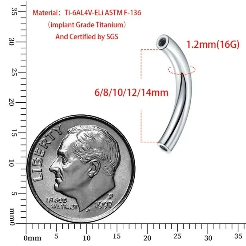 10 sztuk/partia ASTM F136 tyta – Body Jewelry Dermal recenzja i cena