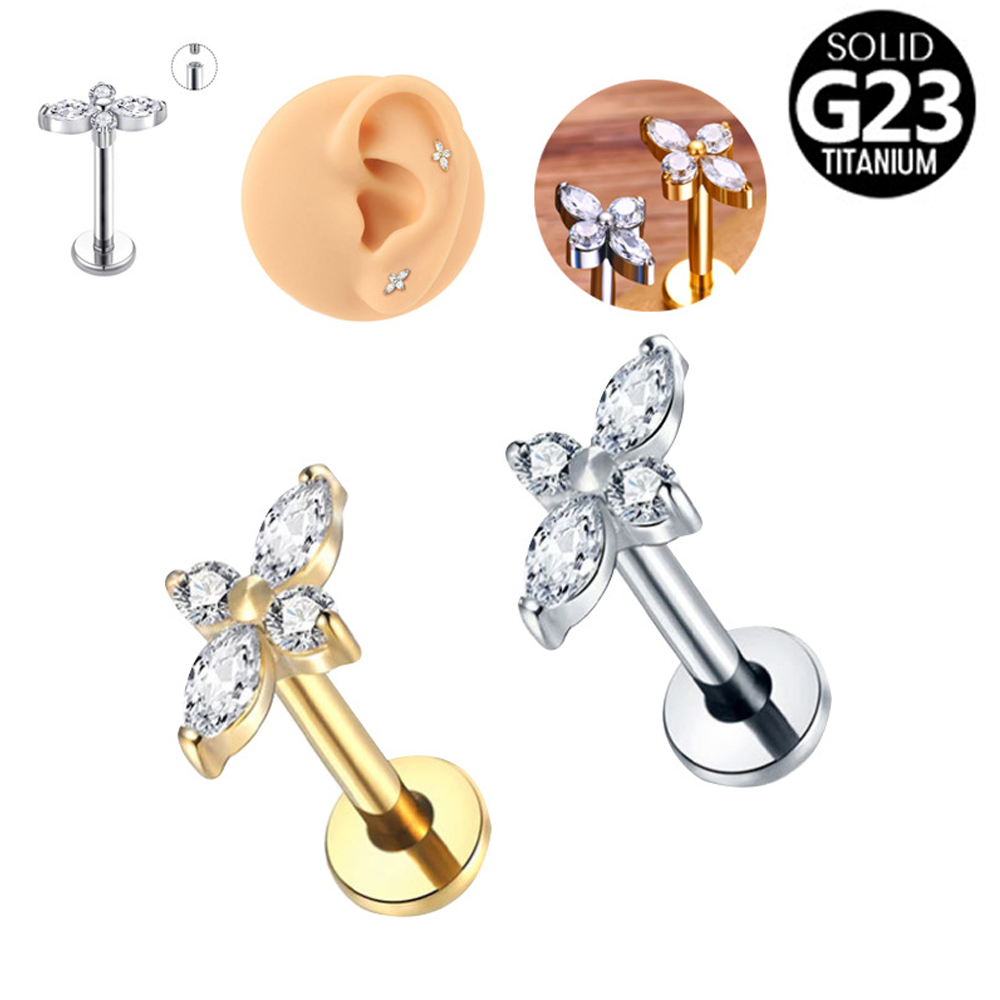 1 szt. Tytanowy Labret G23 do  – Helix Cartilage Ring recenzja i cena