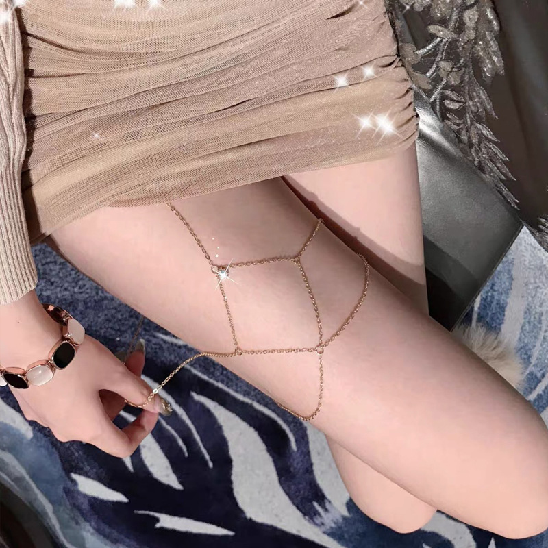 Łańcuszek do bikini, akcesoria – Body Jewelry Leg Chain recenzja i cena