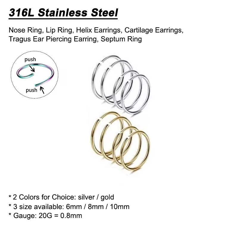 6 sztuk/partia Hipoalergiczne  – Body Jewelry Lot recenzja i cena