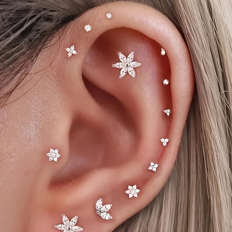 6 szt. kolczyków bezgwintowych – Helix Cartilage Ring recenzja i cena