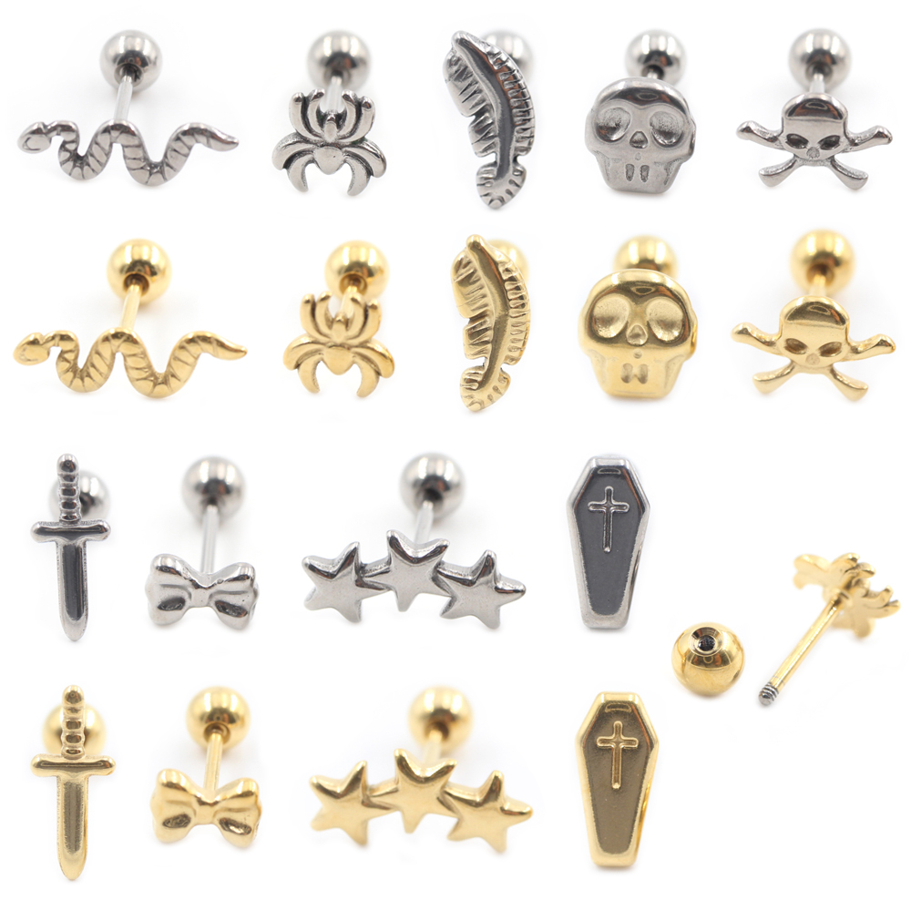 2 szt. Tytanowe kolczyki do ch – Helix Cartilage Ring recenzja i cena