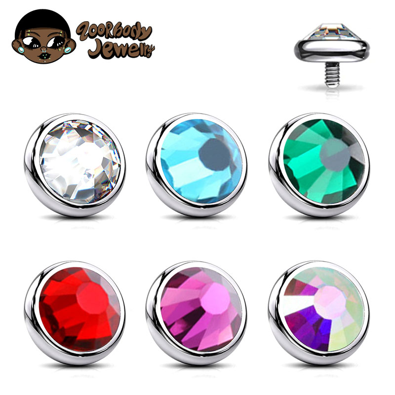1 SZT. ASTM F136 Tytanowe Końc – Body Jewelry Dermal recenzja i cena