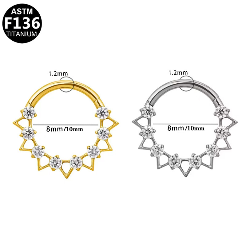 1 SZT. Kolczyk Tytanowy G23 w  – Rook Curved Barbell recenzja i cena